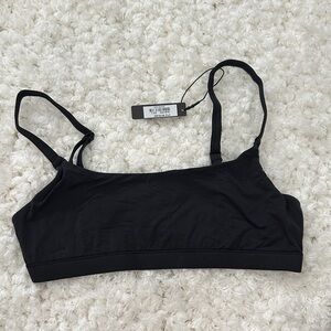 SKIMS Black Bandeau Bralette